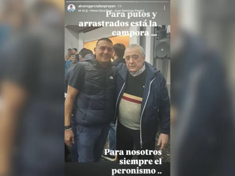 Álvaro García Fanproyen desafió a Fuerza Patria: "Para putos y arrastrados está La Cámpora"