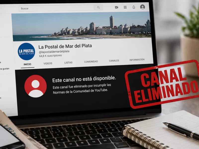 YouTube vuelve a cerrar el canal de La Postal de Mar del Plata y crece la pol&eacute;mica