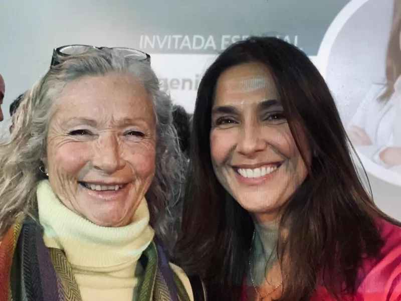 La dirigente marplatense Patricia Hollmann estuvo con María Eugenia Talerico