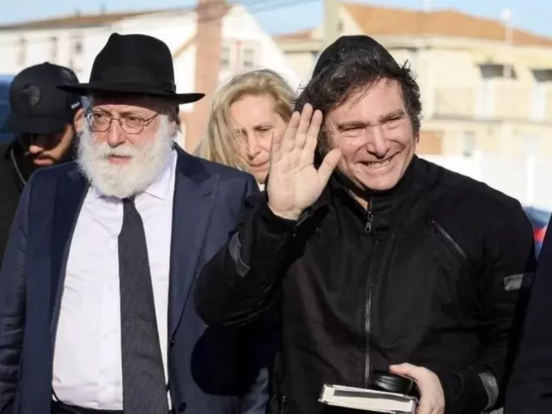 En plena crisis econ&oacute;mica, Milei usa CABA como vidriera para referentes ortodoxos israel&iacute;es