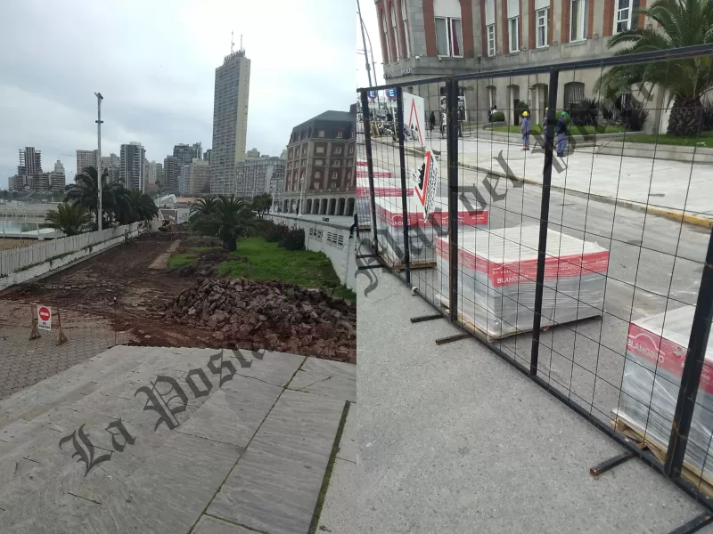 Puesta en valor en La Rambla, Hotel NH Gran Hotel Provincial y Casino Central: el Gobierno bonaerense arregla veredas y escalinatas