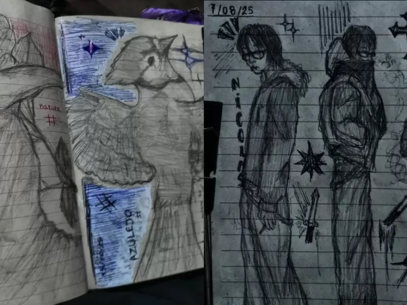 Mía Ayelén Brusco cuenta cómo empezó a dibujar desde niña y qué busca expresar con su arte