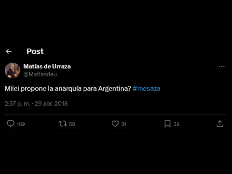 Se filtraron publicaciones de un candidato de LLA en la Quinta Sección Electoral bonaerense criticando el pensamiento de Milei