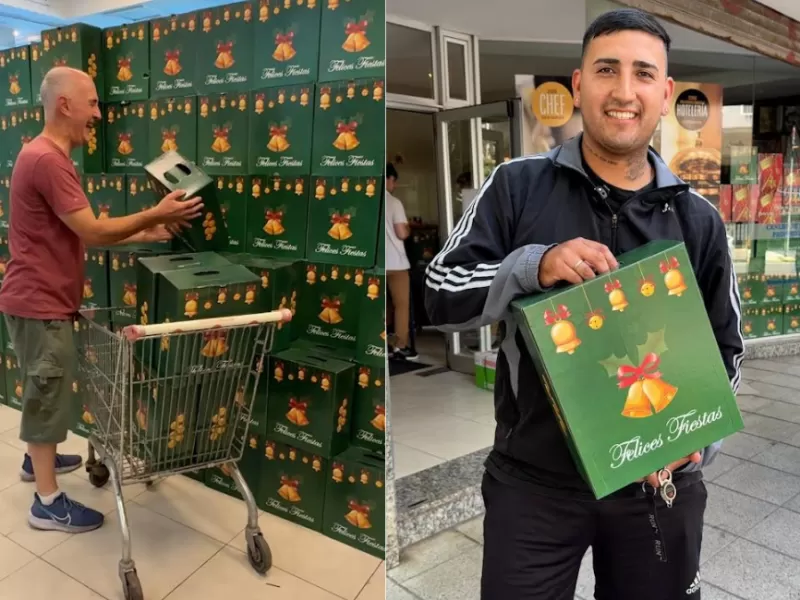 En un a&ntilde;o dif&iacute;cil, UTHGRA reparti&oacute; casi 5 mil cajas navide&ntilde;as