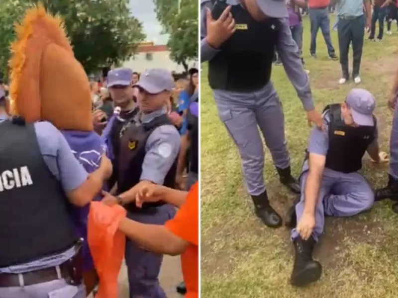 Insfrán desata una represión por 20 libertarios formoseños y un policía arma un acting