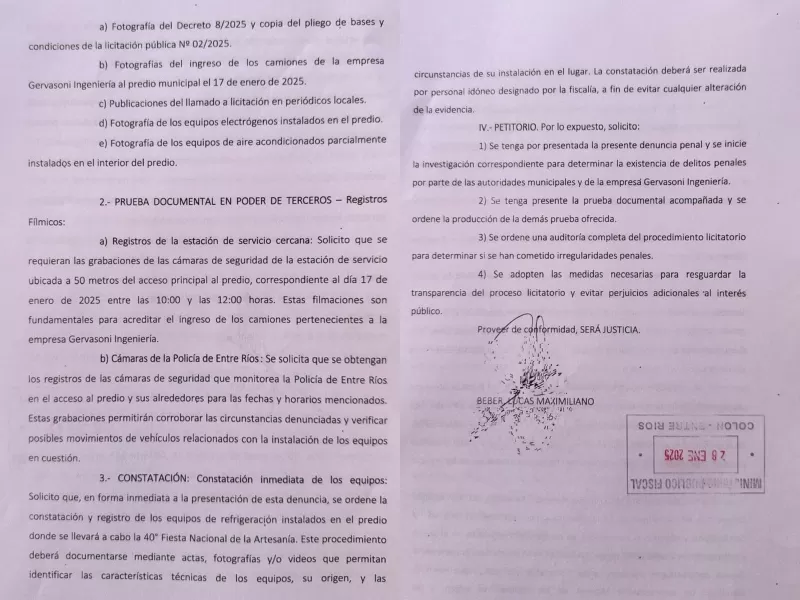 Entre ríos: grave denuncia por falta de transparencia en la organización de la Fiesta Nacional de la Artesanía 2025 en Colón