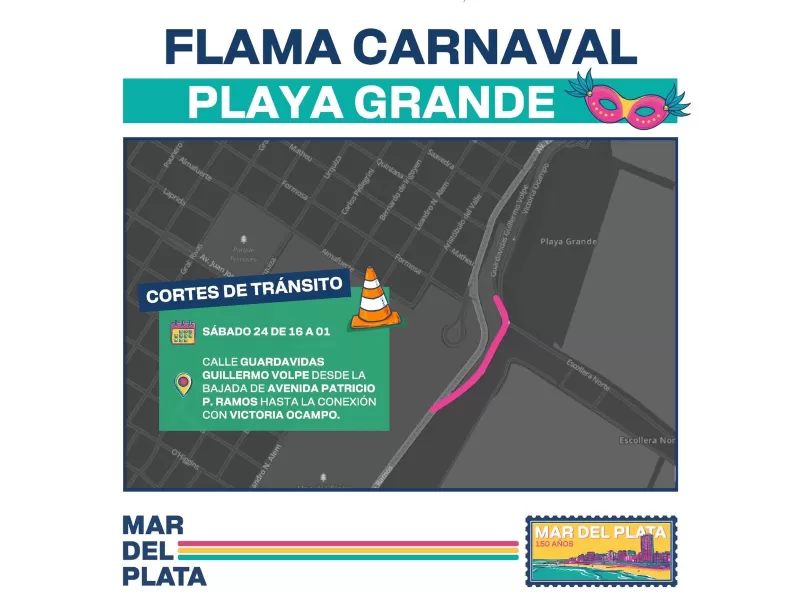El Festival Flama y una jornada a puro Carnaval en las escalinatas de Playa Grande