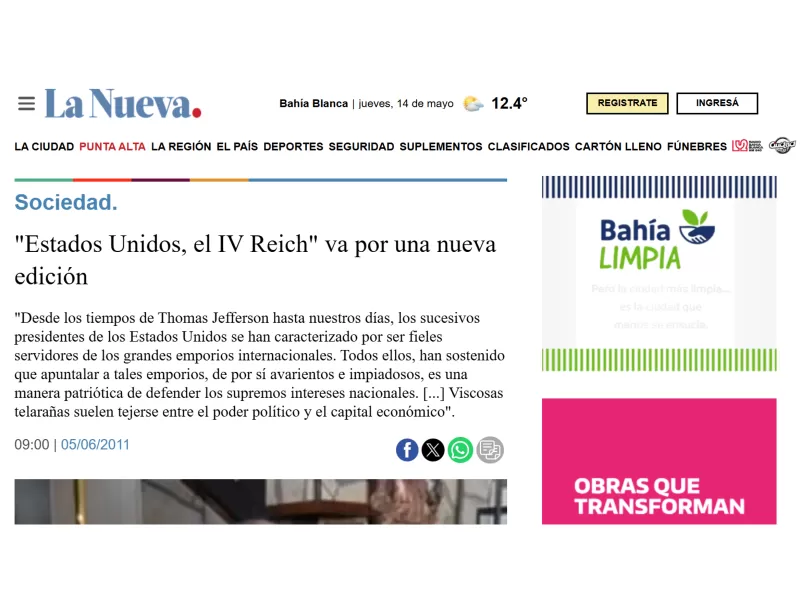 &iquest;El IV Reich ya gobierna el mundo desde Washington?