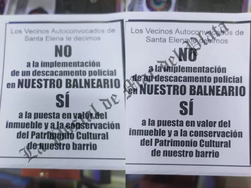 Reclamo vecinal en Mar Chiquita: seguridad sí, pero sin usar el balneario de Santa Clara del Mar