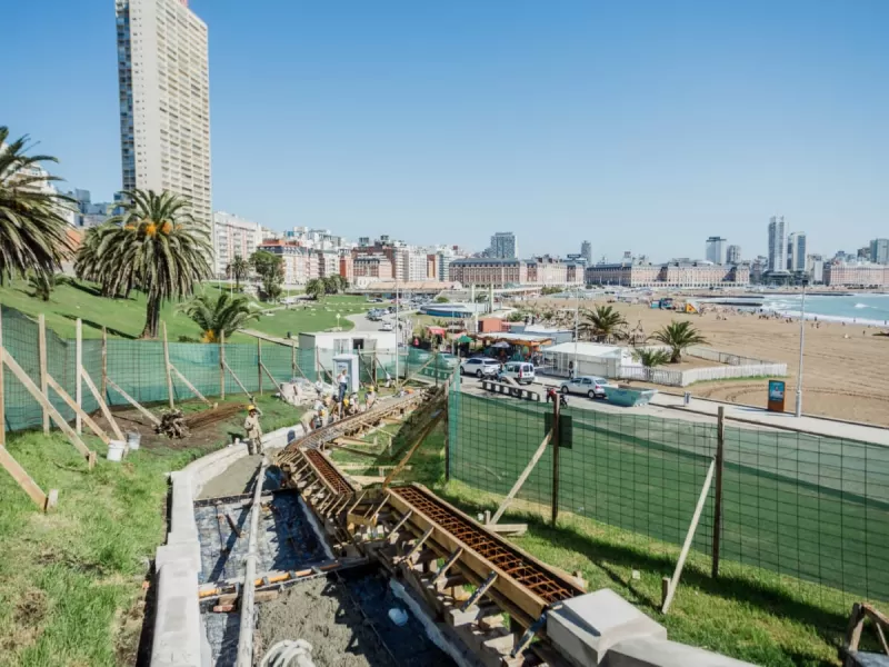 Mar del Plata recupera una joya de su patrimonio: avanza la restauración de la Escalera Imperial