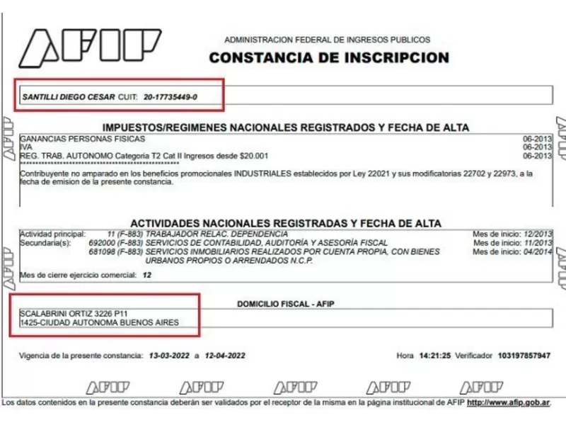 El diputado Santilli habría quedado expuesto por la difusión de sus polémicos vínculos con 14 sociedades anónimas familiares