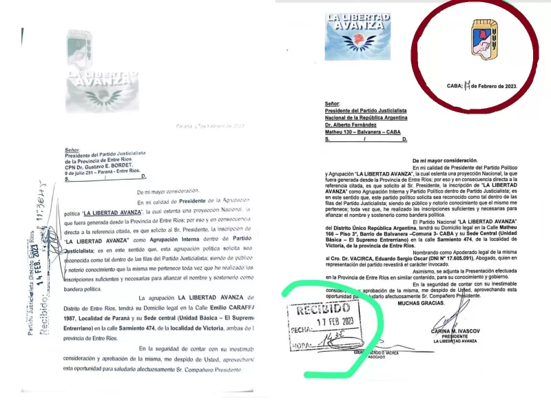 La Libertad Avanza podría caerse tras denuncias de dirigentes entrerrianos por "plagio"