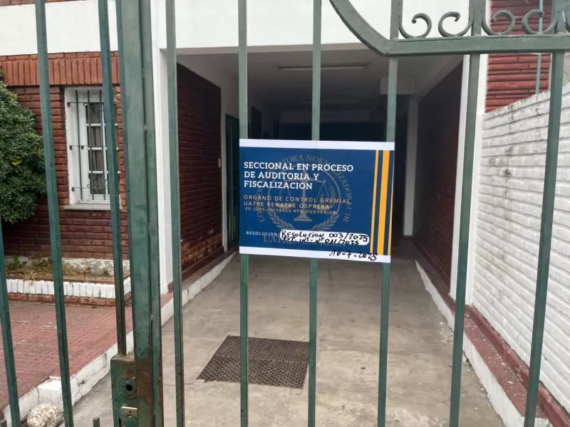 San Nicolás: policía custodia la seccional de UATRE tras fallo que avaló la denuncia del Órgano de Control Gremial Nacional