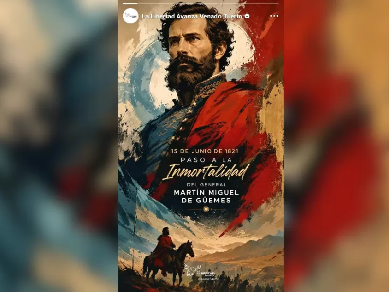 Santa Fe: un homenaje libertario a Güemes terminó en polémica por un error histórico