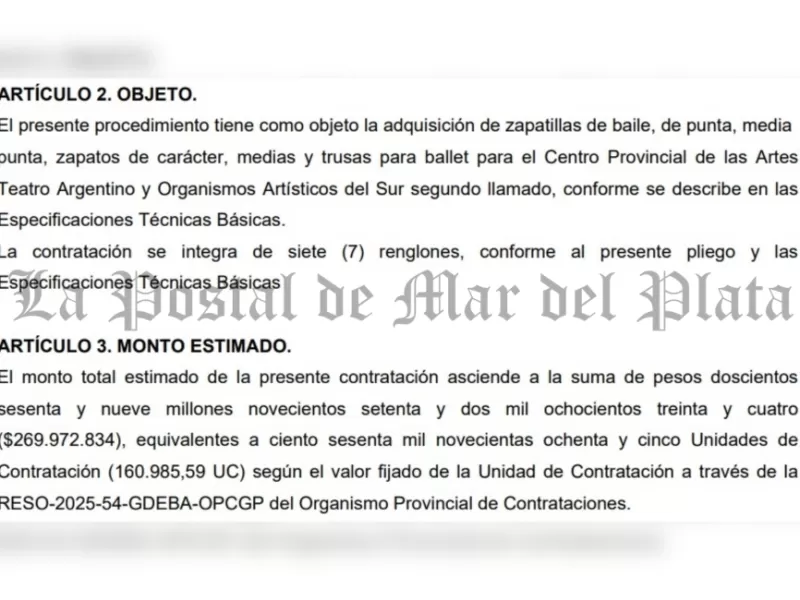Buenos Aires compra m&aacute;s de mil pares para ballet y flamenco por 269 millones pese al avance de la inseguridad
