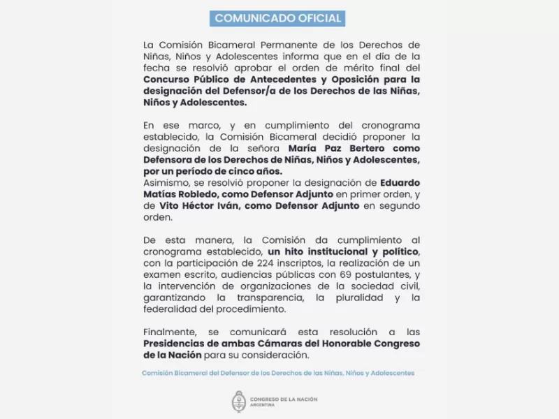 Polémica por la designación de María Paz Bertero en la defensoría con votos del kirchnerismo