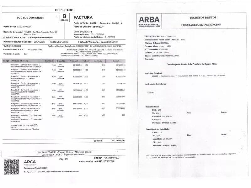 "Misteriosos" 8 autos de Kicillof acumulan 60 millones de pesos en reparaciones