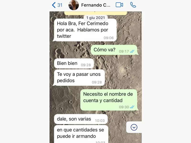 El periodista Bracesco expuso las operaciones realizadas del asesor comunicacional de Milei