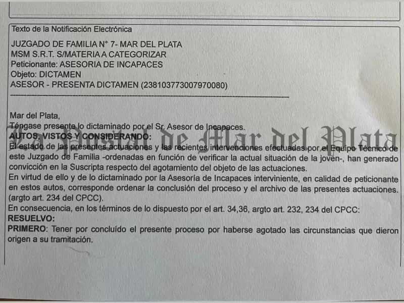 Madre de alumna del Colegio Illia en Mar del Plata recupera tranquilidad tras el archivo de la causa de guarda