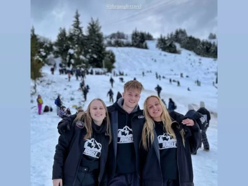 Estudiantes en Bariloche la pasan bomba con Jungle Travel