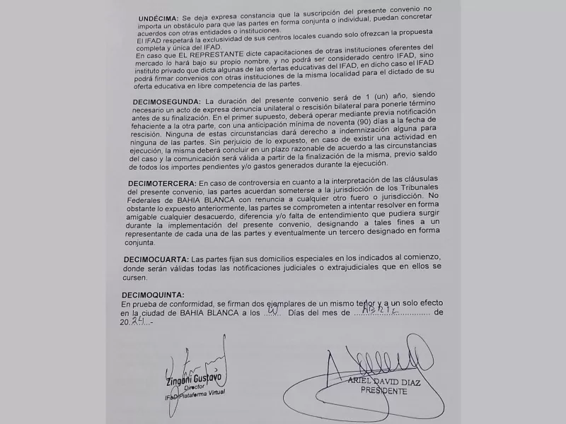 FAPE e IFAD firmaron un convenio de cooperación