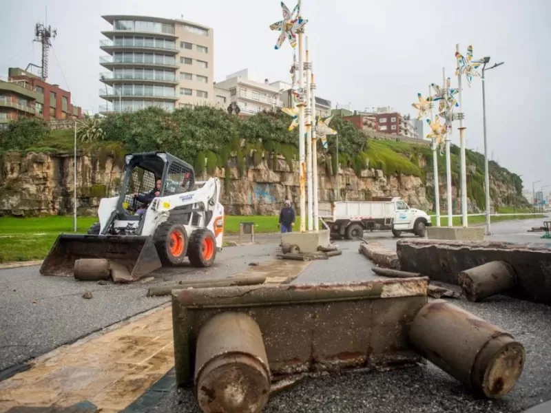 Baragiola exigi&oacute; obras urgentes en la costa tras los destrozos registrados