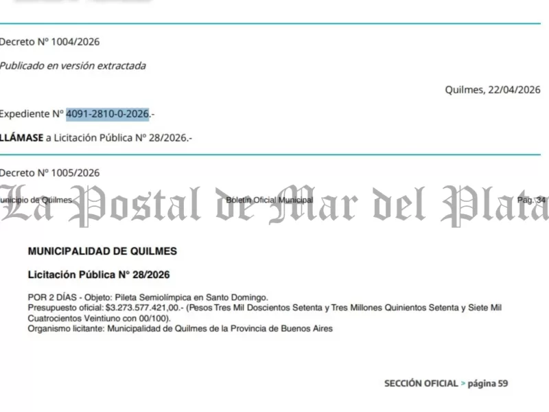 La gesti&oacute;n de Eva Mieri impulsa en Quilmes una obra de 3.273 millones de pesos que vuelve a discutir las prioridades oficiales