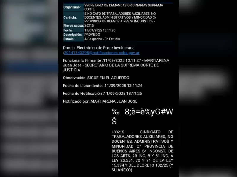 Trabajadores alertan por m&aacute;s relevos en los institutos mientras la Justicia posterga una respuesta clave