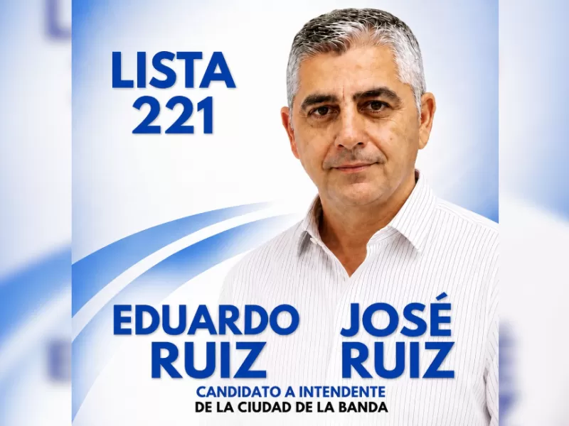 Jos&eacute; Ruiz lanz&oacute; su campa&ntilde;a en La Banda con eje en el orden, la infraestructura y los servicios p&uacute;blicos