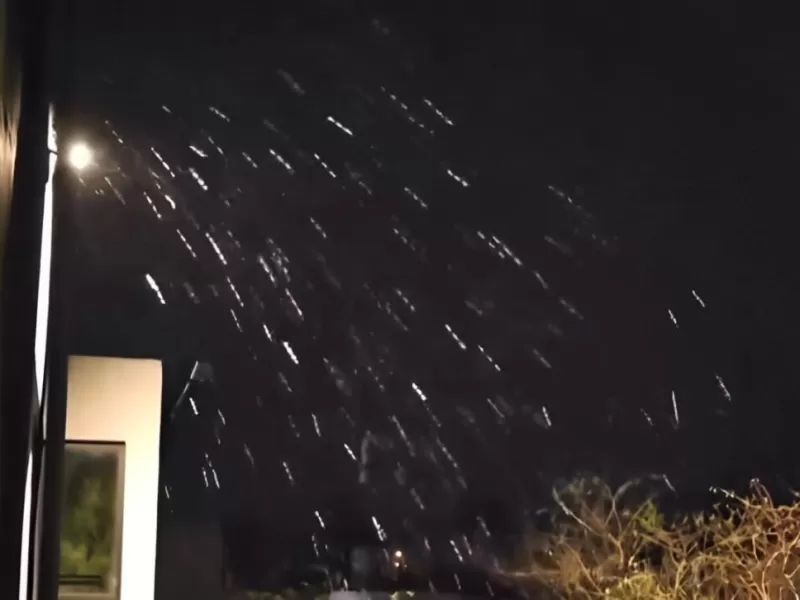 ¡Ola de frío! Cayó aguanieve en zonas de General Pueyrredón