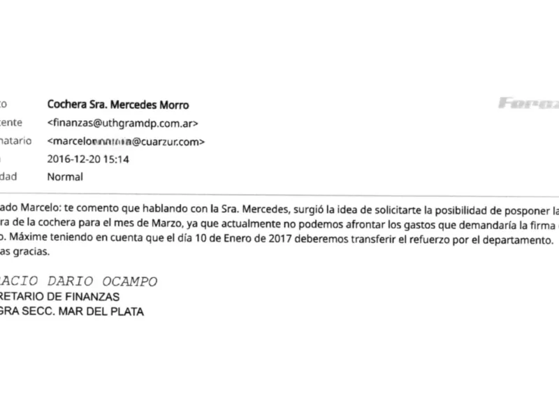 Mar del Plata: grave denuncia de UTHGRA contra Mercedes Morro, dirigente de Dante Camaño, por malversación de fondos