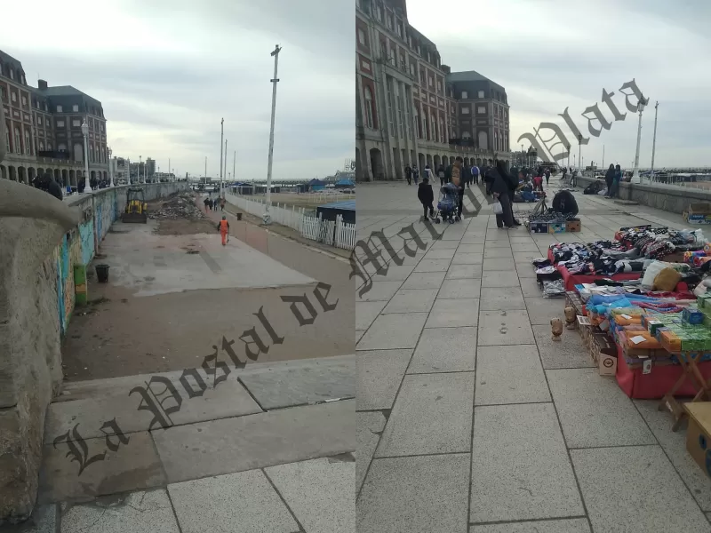 Obras de lujo y mercado ilegal sin freno: caos y brillos en La Rambla de Mar del Plata
