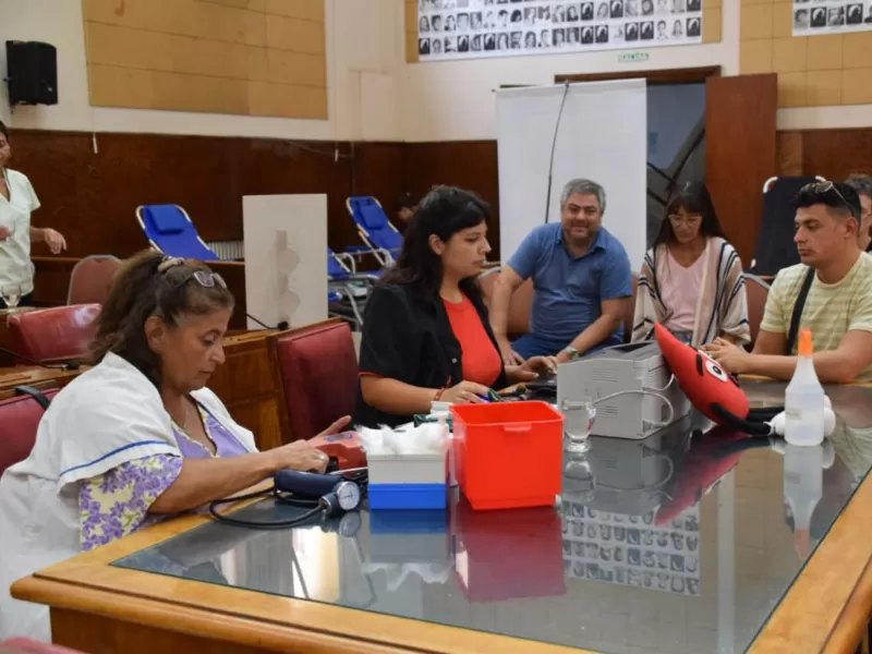 Se realizó otra "Jornada de donación de sangre" en el Concejo Deliberante de General Pueyrredón