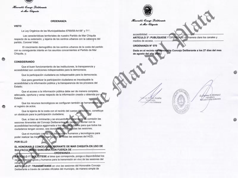 Edil de Dante Gebel logr&oacute; que el Concejo Deliberante de Mar Chiquita avance hacia la transmisi&oacute;n en vivo de todas sus sesiones
