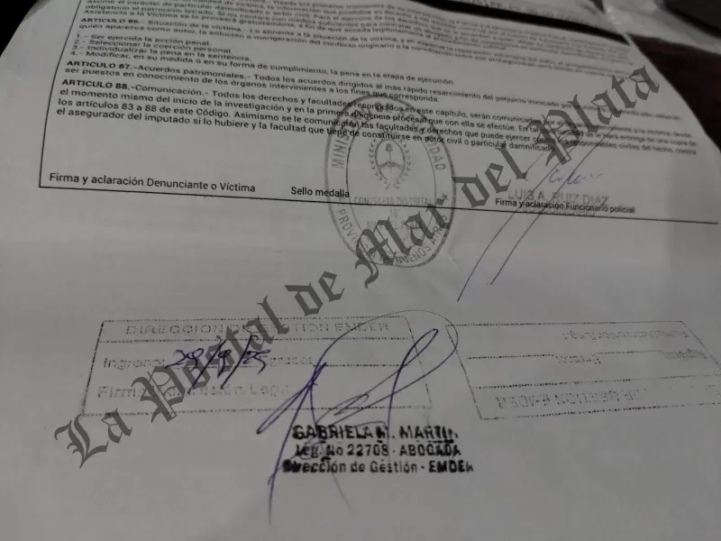 Empleado municipal de Mar del Plata denunció amenazas y pidió restricción contra 2 compañeros en el EMDeR