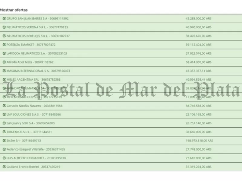 Karina Milei busca renovar 190 cubiertas y el presupuesto m&aacute;s caro queda a un paso de los 200 millones de pesos