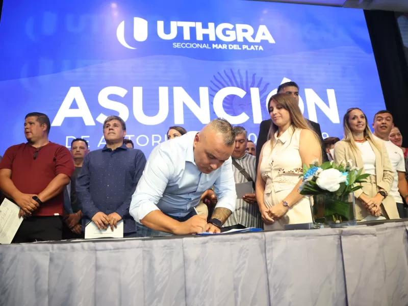 Asumi&oacute; la nueva conducci&oacute;n de UTHGRA Mar del Plata con apoyo masivo de los trabajadores