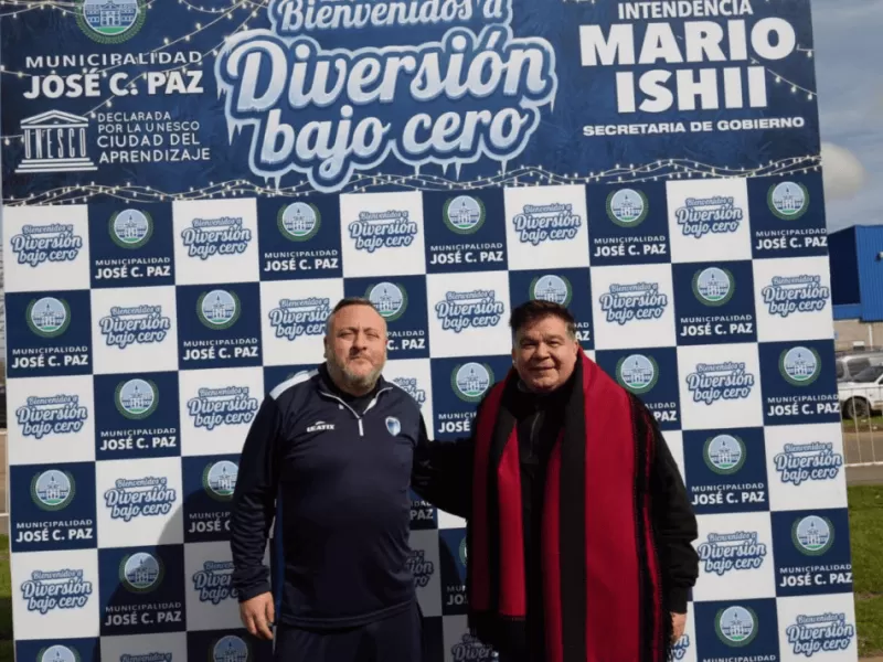 Mario Ishii acompa&ntilde;&oacute; a cientos de chicos en "Diversi&oacute;n Bajo Cero" por las vacaciones de invierno en Jos&eacute; C Paz