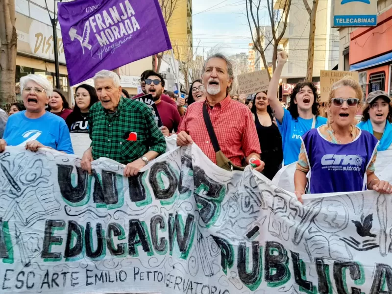 La CTA regional Pergamino-Rojas-Colón participó de la Marcha Federal contra las políticas de Milei