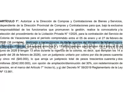 Axel Kicillof impulsa en Buenos Aires otra iniciativa recreativa para hijos de estatales pese a la crisis económica