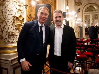 Cristian Ritondo expres&oacute; su respaldo a Diego Santilli tras la jura en la Casa Rosada