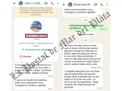 La panelista de Mariana Brey volvió a amenazar a la Directora de un portal asociado a Multimedios NOVA