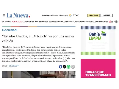 &iquest;El IV Reich ya gobierna el mundo desde Washington?