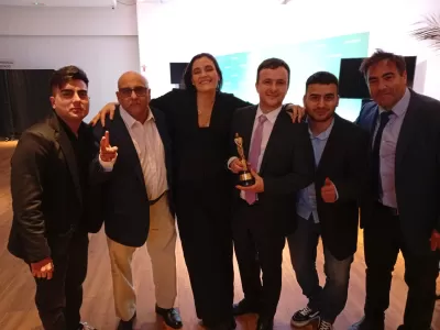 Sautel y Real Politik celebraron el premio en los Martín Fierro