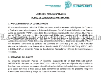 El gobierno de Axel Kicillof organiza la entrega de kits escolares con identificaci&oacute;n institucional para alumnos bonaerenses