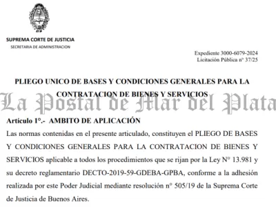 Axel Kicillof avanz&oacute; con una licitaci&oacute;n de 208 millones para equipamiento en dependencias de la Suprema Corte