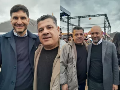Walter Eiguren particip&oacute; de una actividad junto a Maximiliano Pullaro y Gustavo Puccini