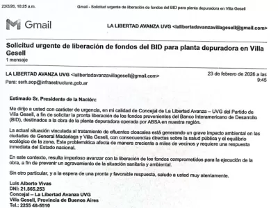 Un concejal de Villa Gesell pidi&oacute; al Gobierno Nacional la liberaci&oacute;n urgente de fondos del BID