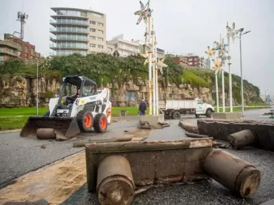 Baragiola exigi&oacute; obras urgentes en la costa tras los destrozos registrados