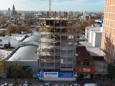 Avanza la imponente obra de la nueva sede de UTHGRA Mar del Plata